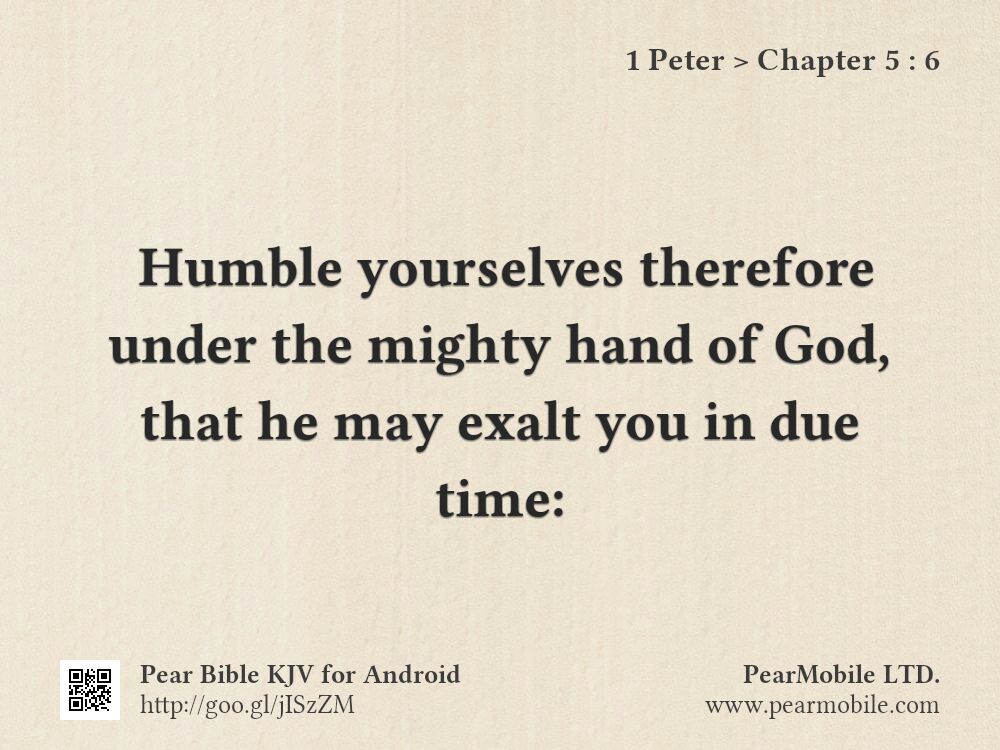 1 Peter, Chapter 5:6